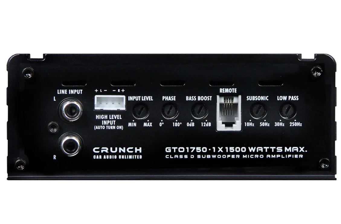 Crunch GTO1750 - Mono-Verstärker Digital 4 Crunch GTO1750 - Mono-Verstärker Digital – Bild 2