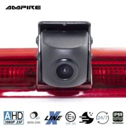 Ampire KVA-T5-H - Rückfahrkamera Für Volkswagen T5 Mit Heckklappe (kein Hochdach) -Elektronikgeschäft AMPIRE Kamera AHD fuer Volkswagen T5 mit Heckklappe kein Hochdach KVA T5 H b 7 1280x1280