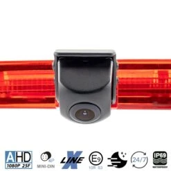 Ampire KVA-T6-H - Rückfahrkamera Für Volkswagen T6/T6.1 Mit Heckklappe -Elektronikgeschäft AMPIRE Kamera AHD fuer Volkswagen T6 T6 1 mit Heckklappe KVA T6 H b 4 1280x1280