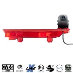 Ampire KVX-T6-F - Rückfahrkamera Für Volkswagen T5 Und T6 / T6.1 Mit Flügeltüren Bis MJ2021 -Elektronikgeschäft AMPIRE Kamera CVBS fuer Volkswagen T5 und T6 T6 1 mit Fluegeltueren bis MJ2021 KVX T6 F b 5 1280x1280