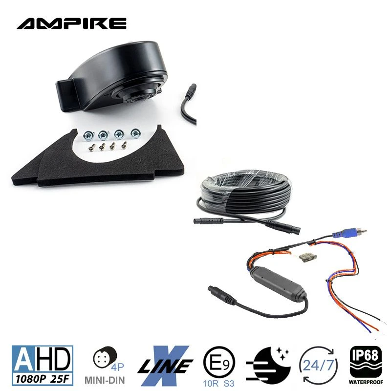 Ampire KVA 200 - Rückfahrkamera, 95°, 35.5mm, Universal, Schwarz 4 Ampire KVA 200 - Rückfahrkamera, 95°, 35.5mm, Universal, Schwarz – Bild 2