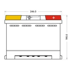 Panther P+55 - Black Edition 55 Ah -Elektronikgeschäft sb p55L1 Zeichnung Front 600x600 1280x1280