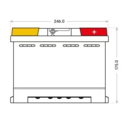 Panther P+55T - Black Edition 55 Ah -Elektronikgeschäft sb p55TL1 Zeichnung Front 600x600 1280x1280